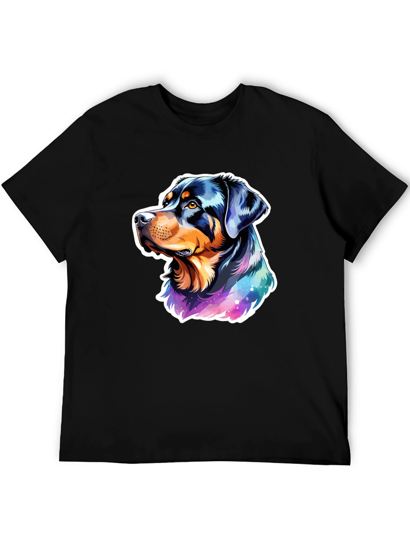 Rottweiler Dog Graphic Tee - Stylish Black T-Shirt
