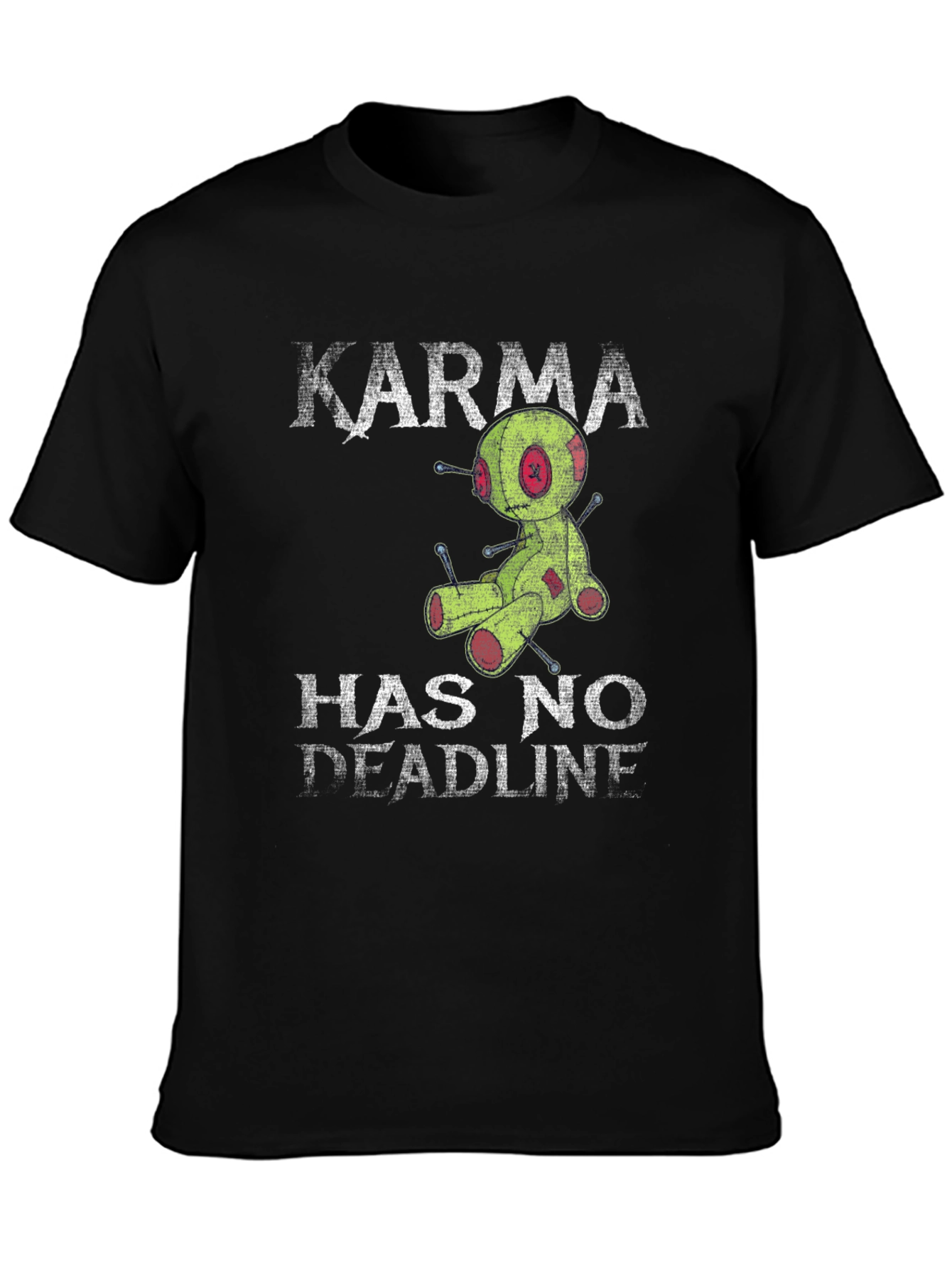 Karma Has No Deadline T-Shirt - Voodoo Doll