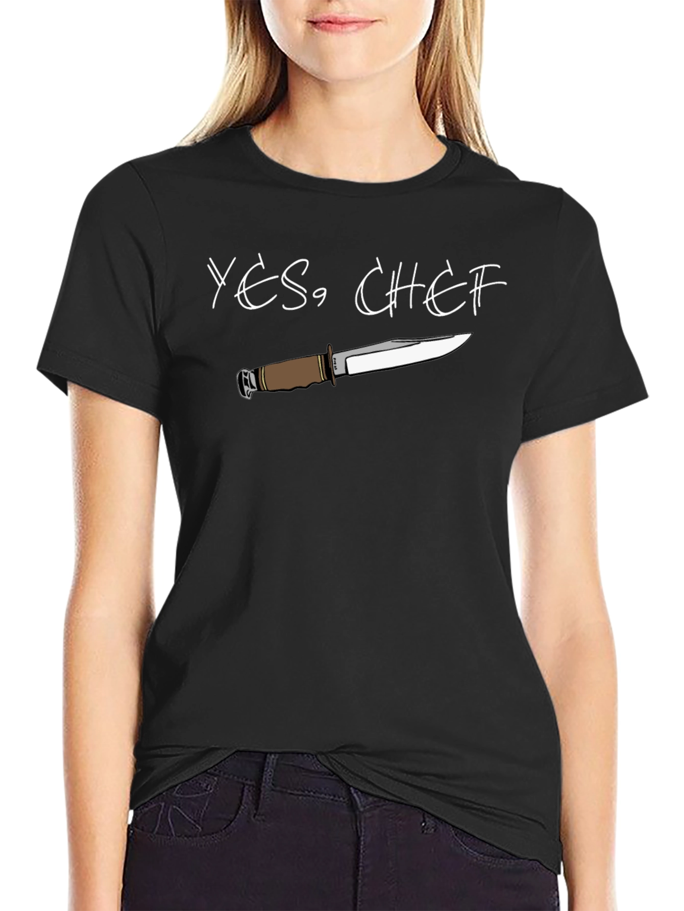 Yes Chef! Knife Graphic Tee