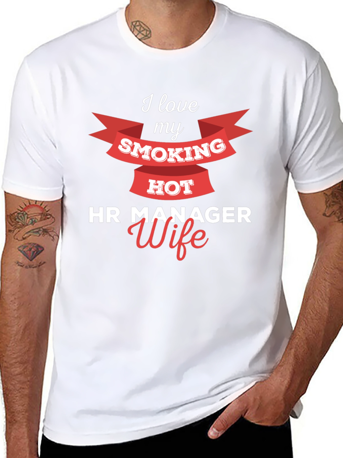 I Love My Smoking Hot HR Manager Wife T-Shirt