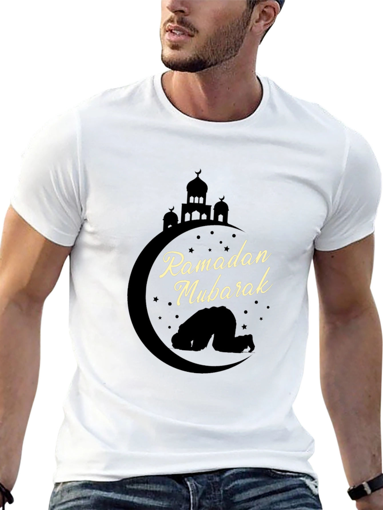 Ramadan Mubarak Black T-Shirt