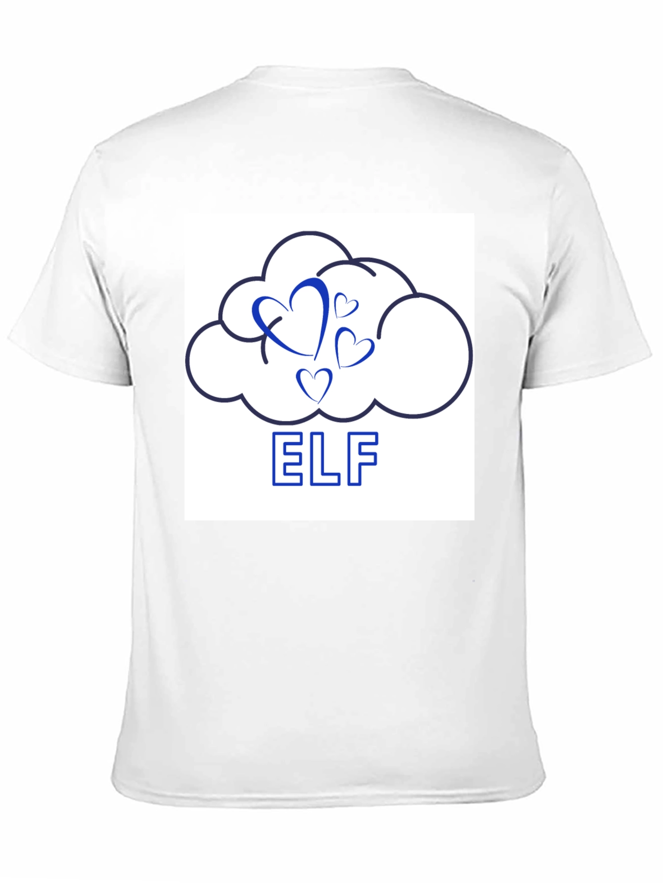 Cloud Hearts ELF Graphic T-Shirt - Modern Design