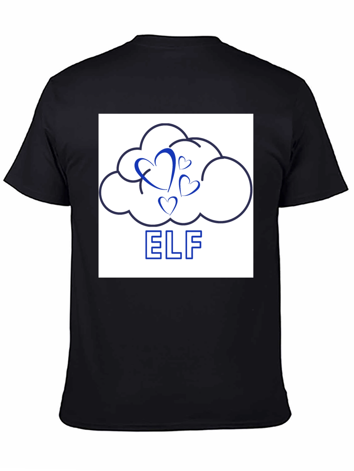 Cloud Hearts ELF Graphic T-Shirt - Modern Design