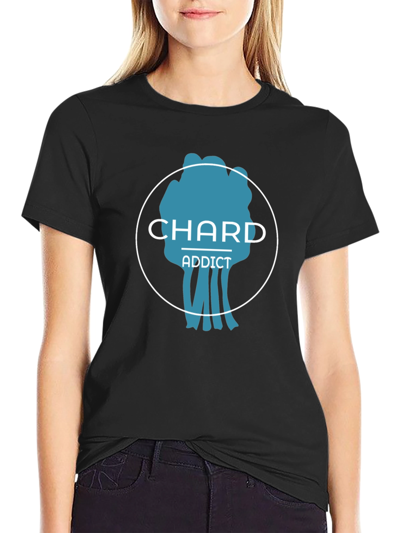 Chard Addict Graphic T-Shirt - Black