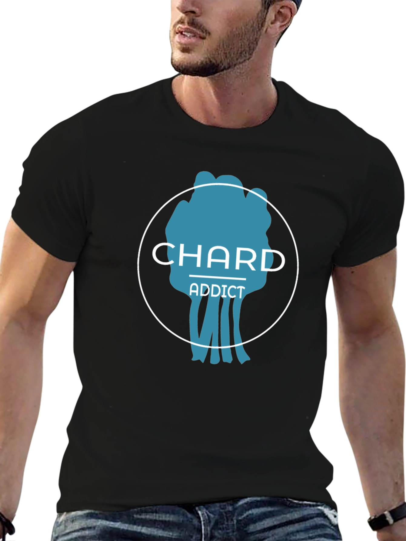 Chard Addict Graphic T-Shirt - Black