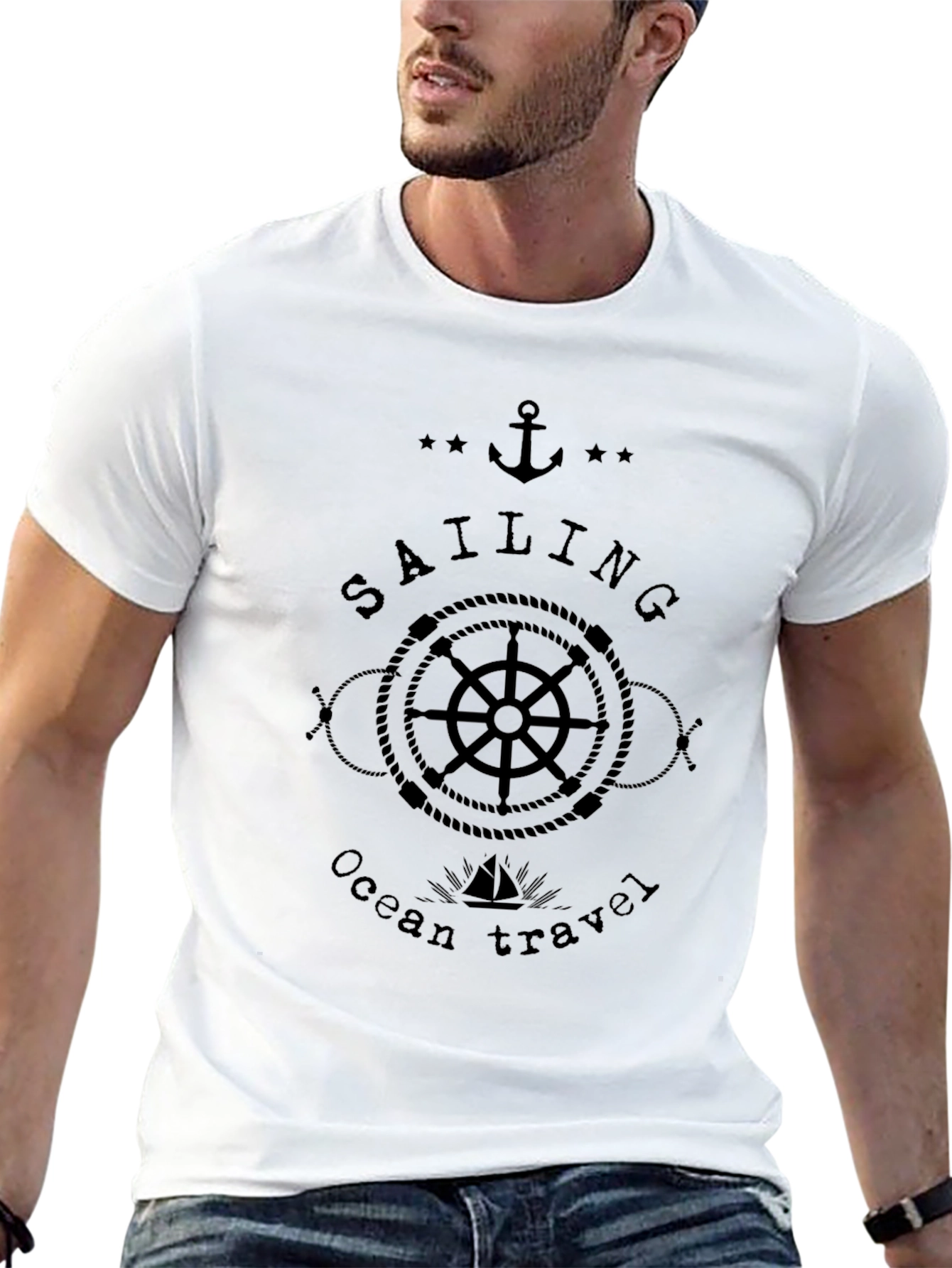 Sailing Ocean Travel Graphic T-Shirt