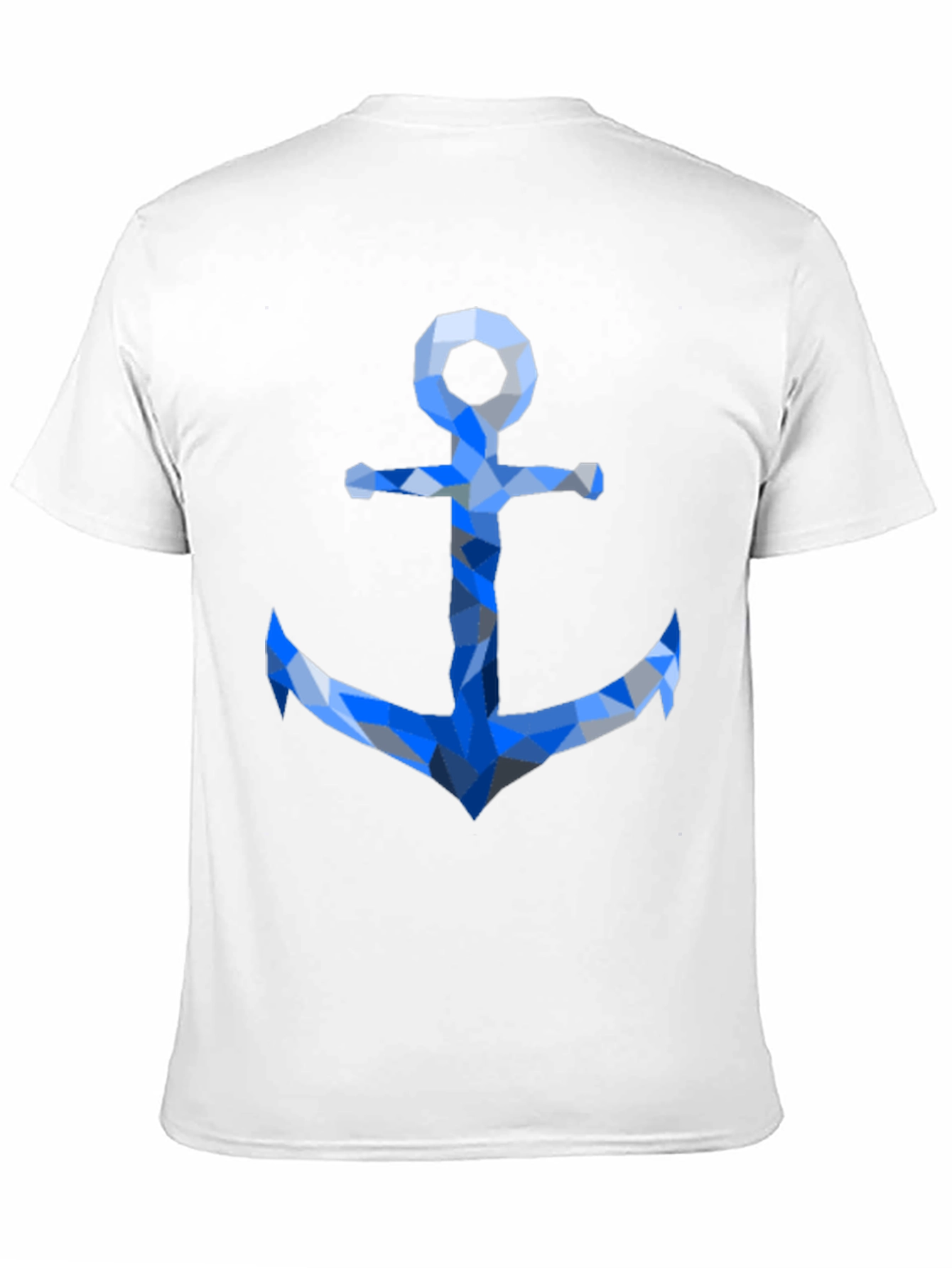 Geometric Anchor Graphic Tee - Black Casual Shirt