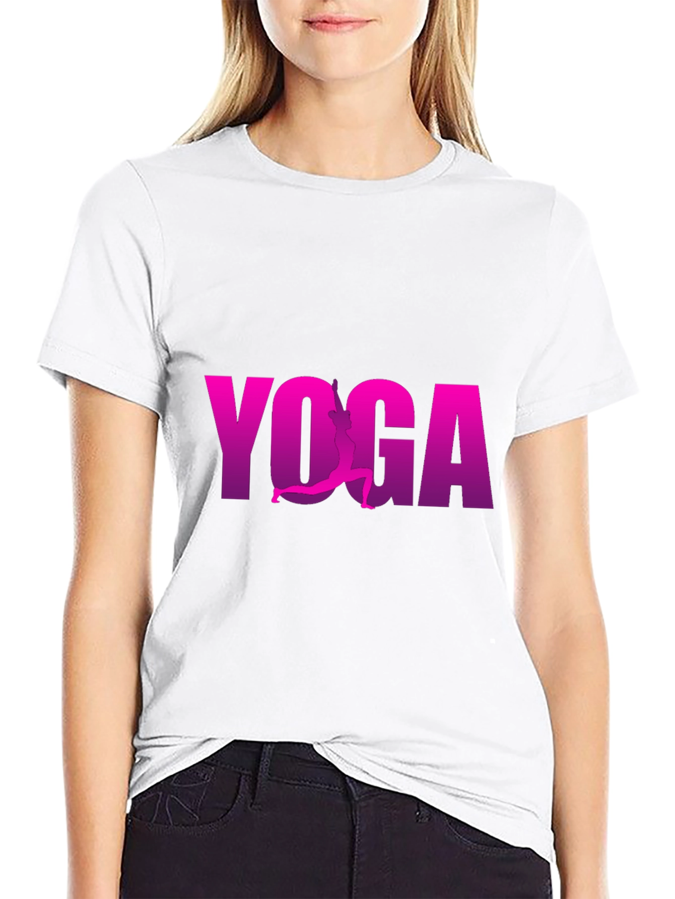 Yoga Silhouette Tee - Mens Black Graphic T-Shirt
