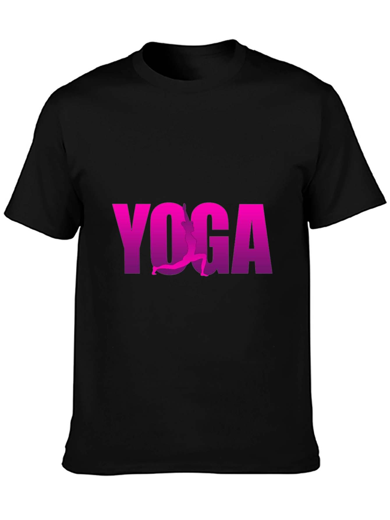 Yoga Silhouette Tee - Mens Black Graphic T-Shirt