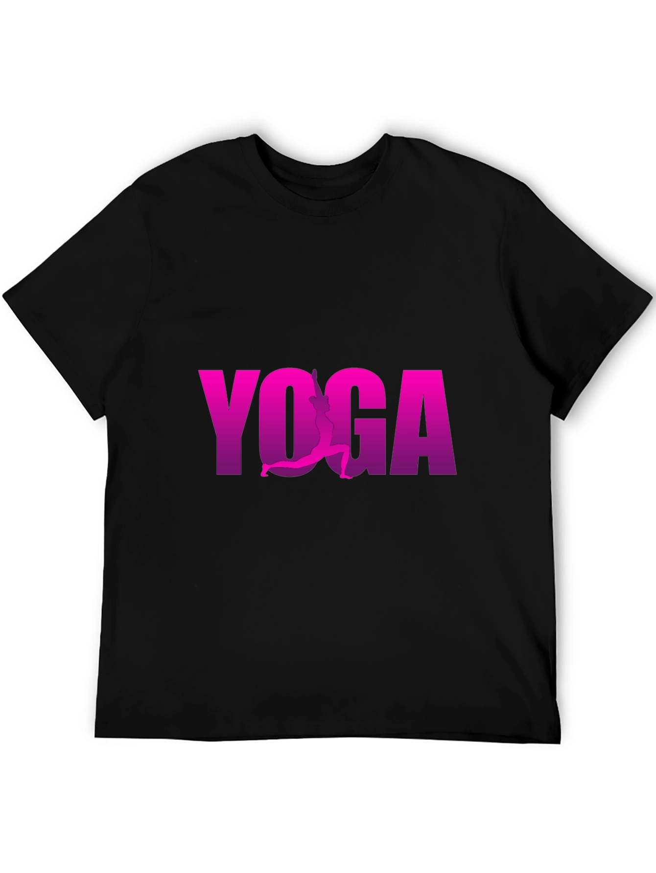 Yoga Silhouette Tee - Mens Black Graphic T-Shirt
