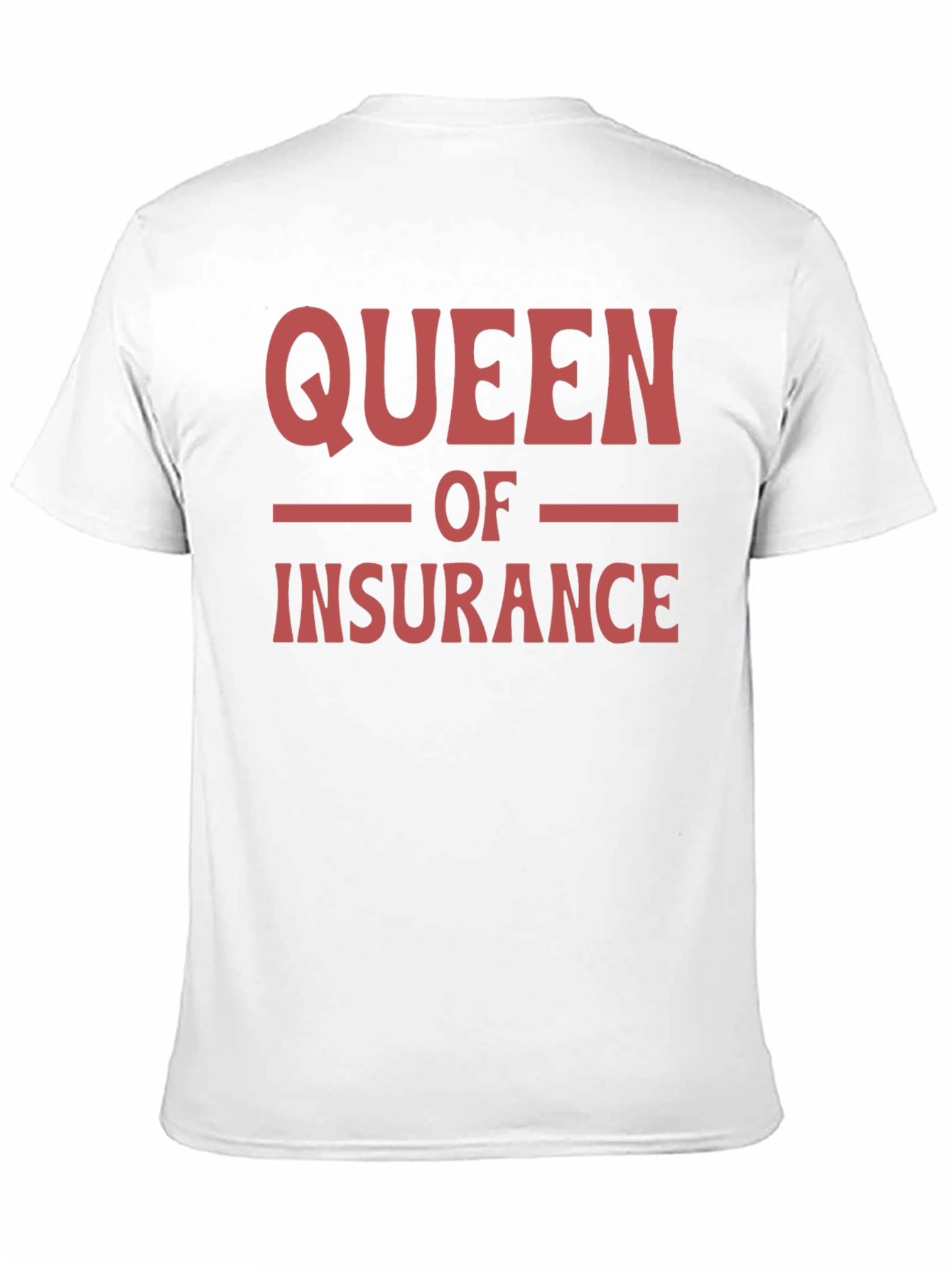 Queen of Insurance T-Shirt - Black Crew Neck Tee