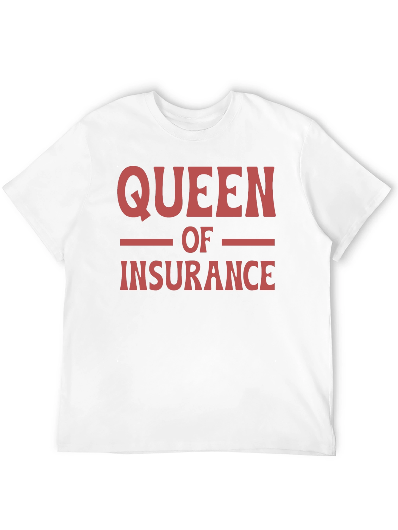 Queen of Insurance T-Shirt - Black Crew Neck Tee