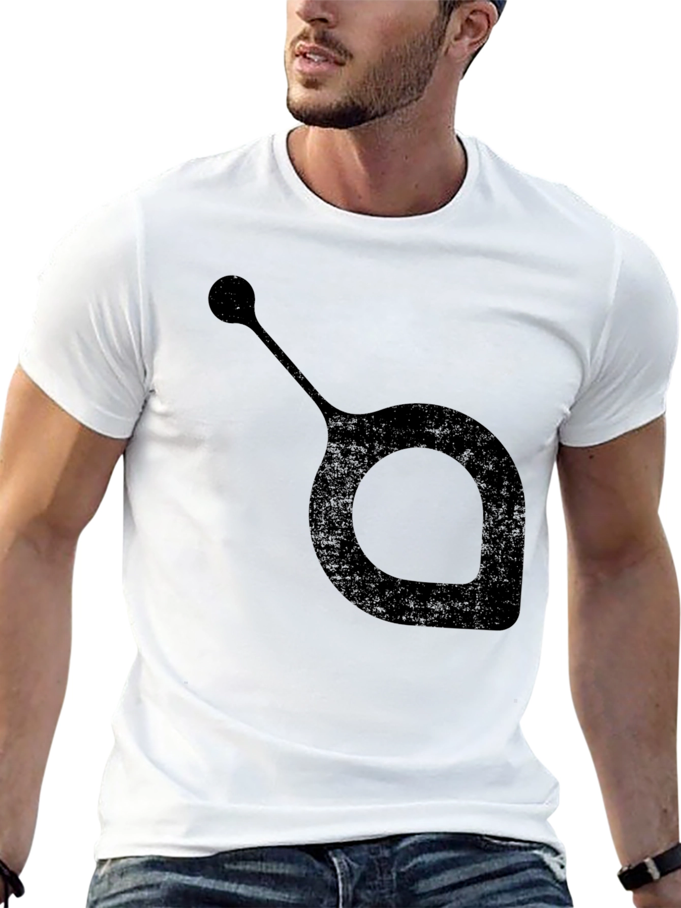 Abstract Design Black T-Shirt