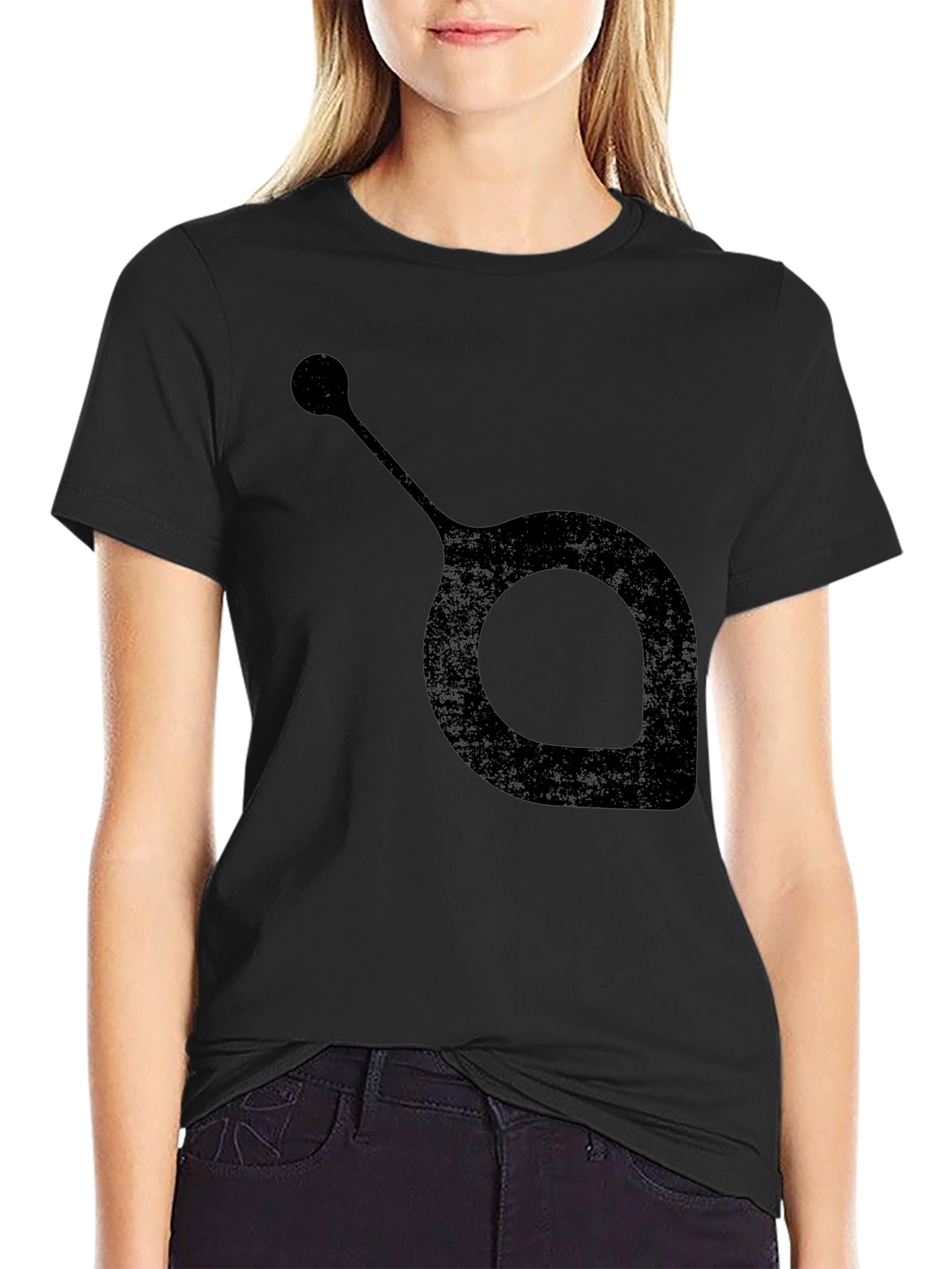 Abstract Design Black T-Shirt