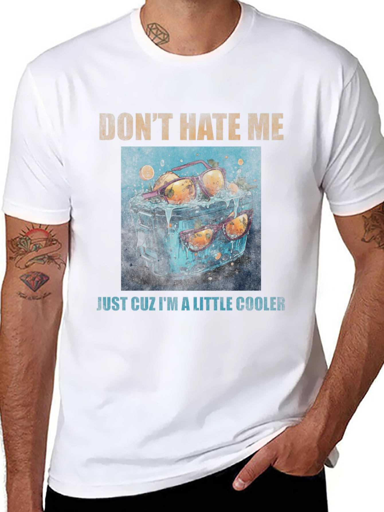 Dont Hate Me Cooler Graphic Tee