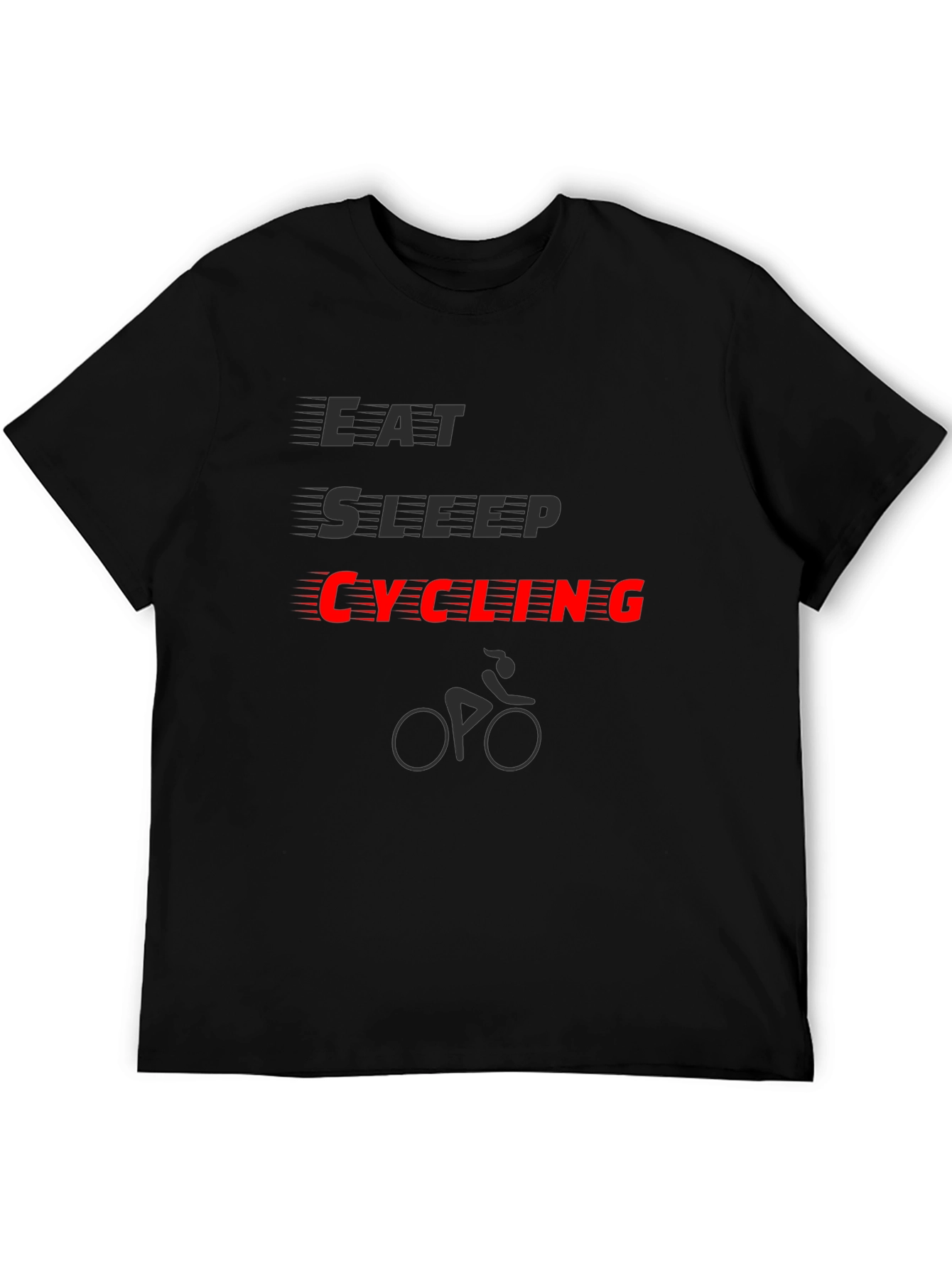 Eat Sleep Cycling T-Shirt - Black