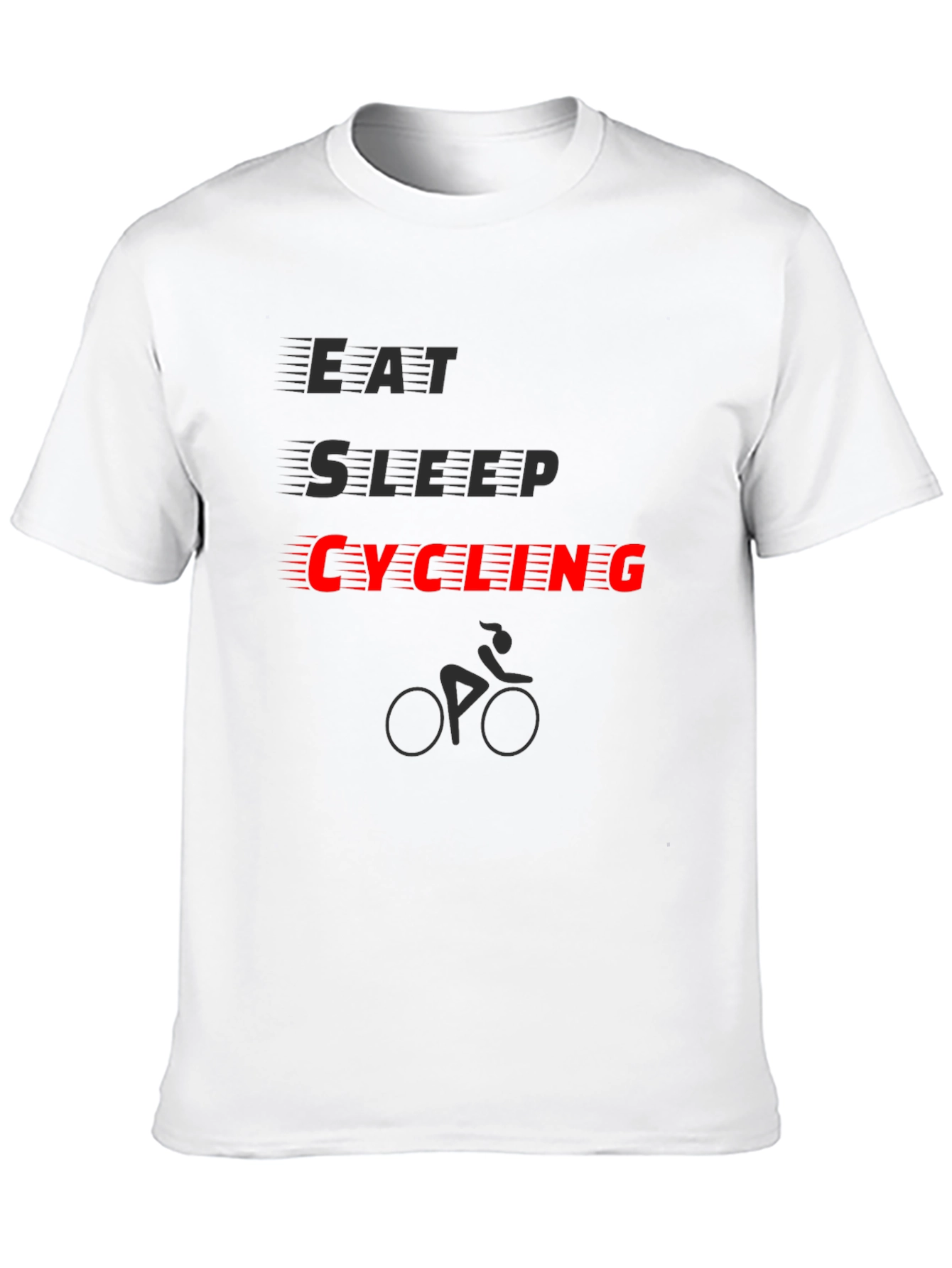 Eat Sleep Cycling T-Shirt - Black
