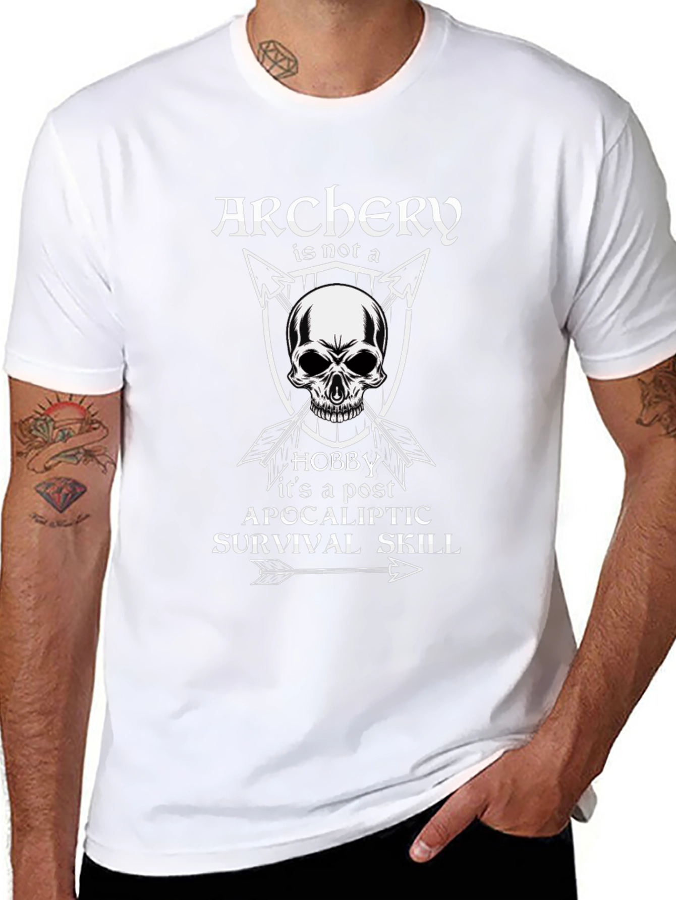 Archery Post Apocalyptic Survival Skill T-Shirt