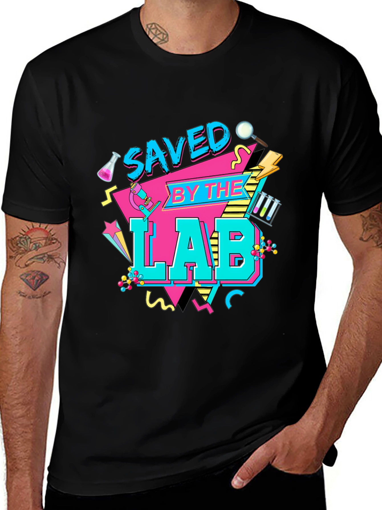 Saved By The Lab Retro Science T-Shirt