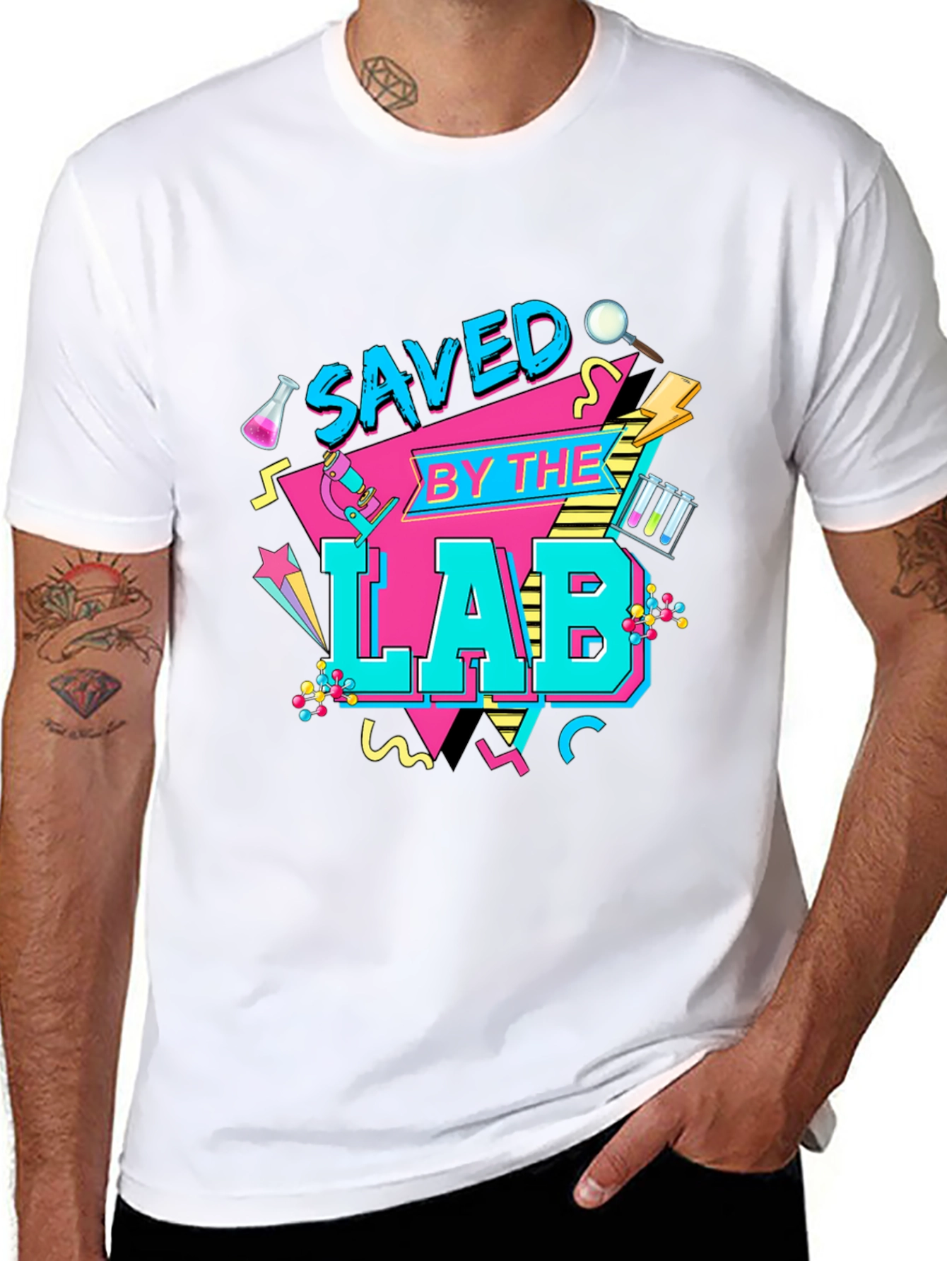 Saved By The Lab Retro Science T-Shirt