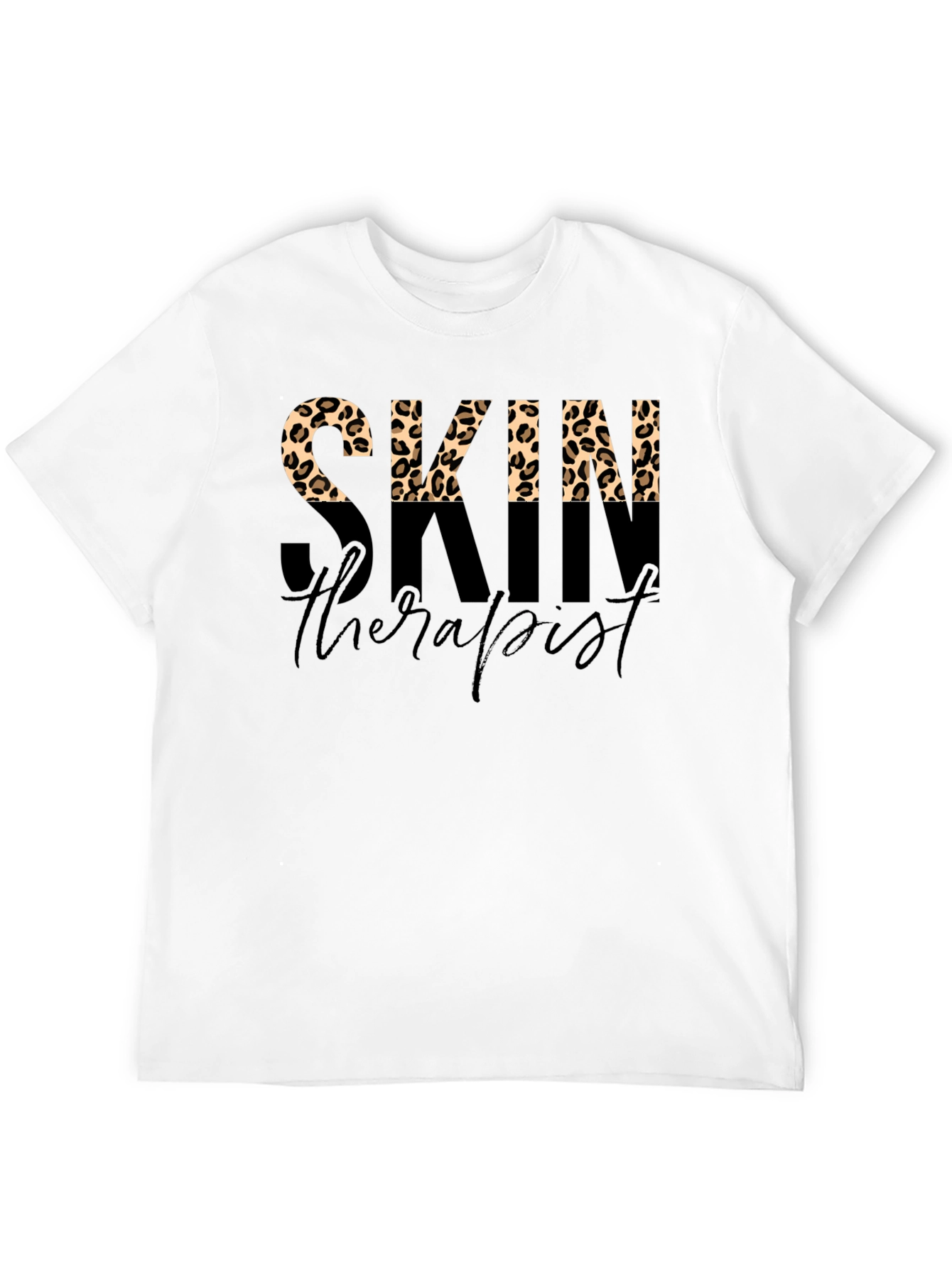 Skin Therapist Leopard Print T-Shirt