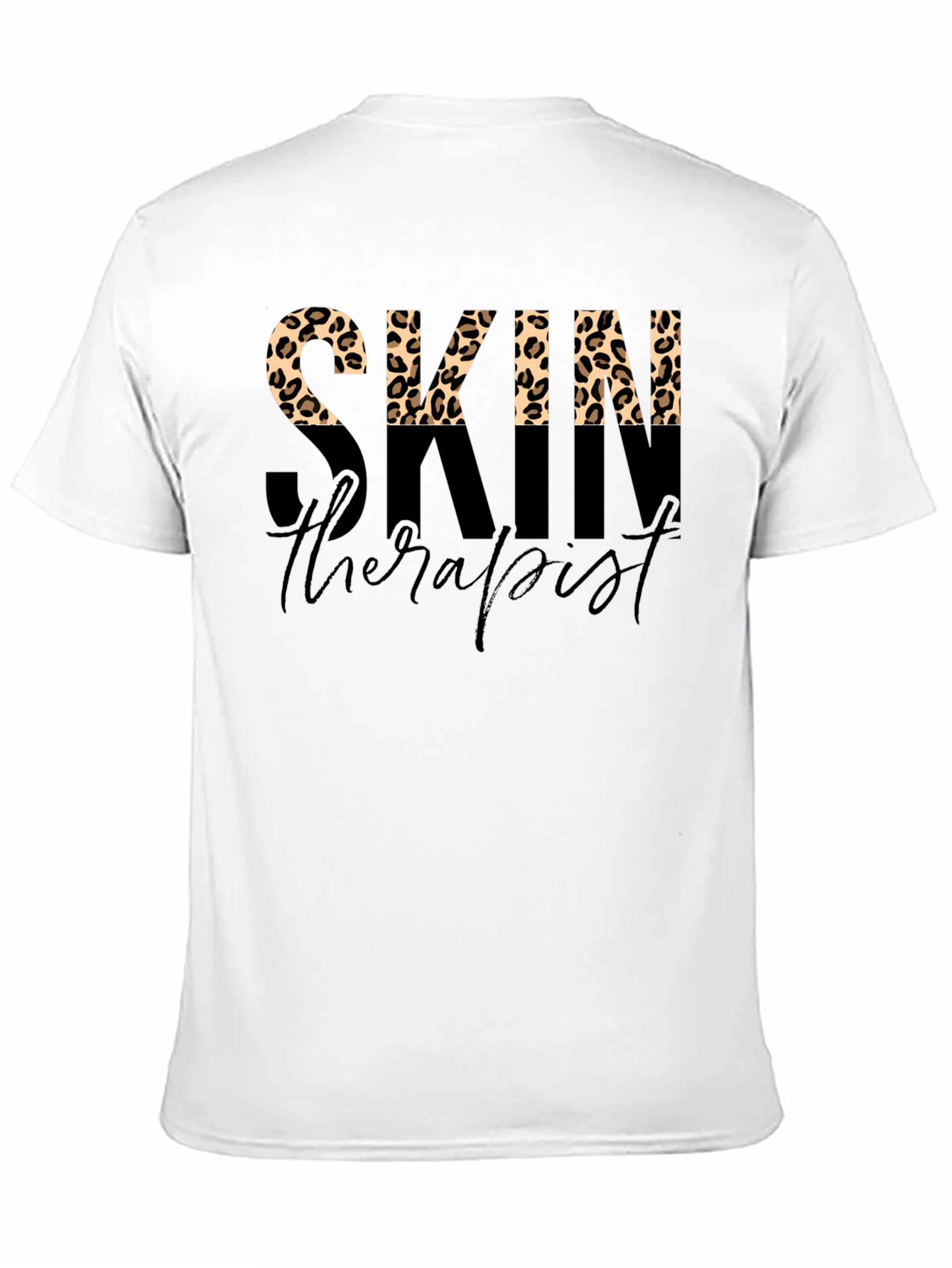 Skin Therapist Leopard Print T-Shirt