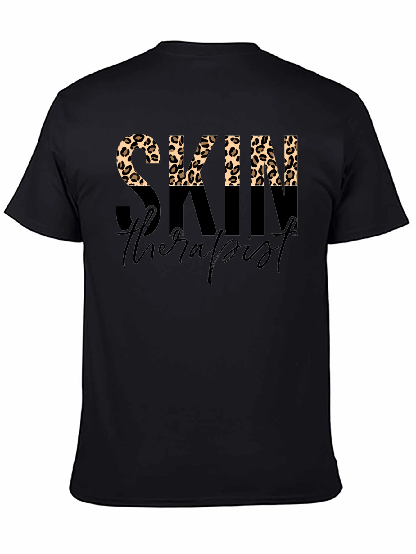 Skin Therapist Leopard Print T-Shirt