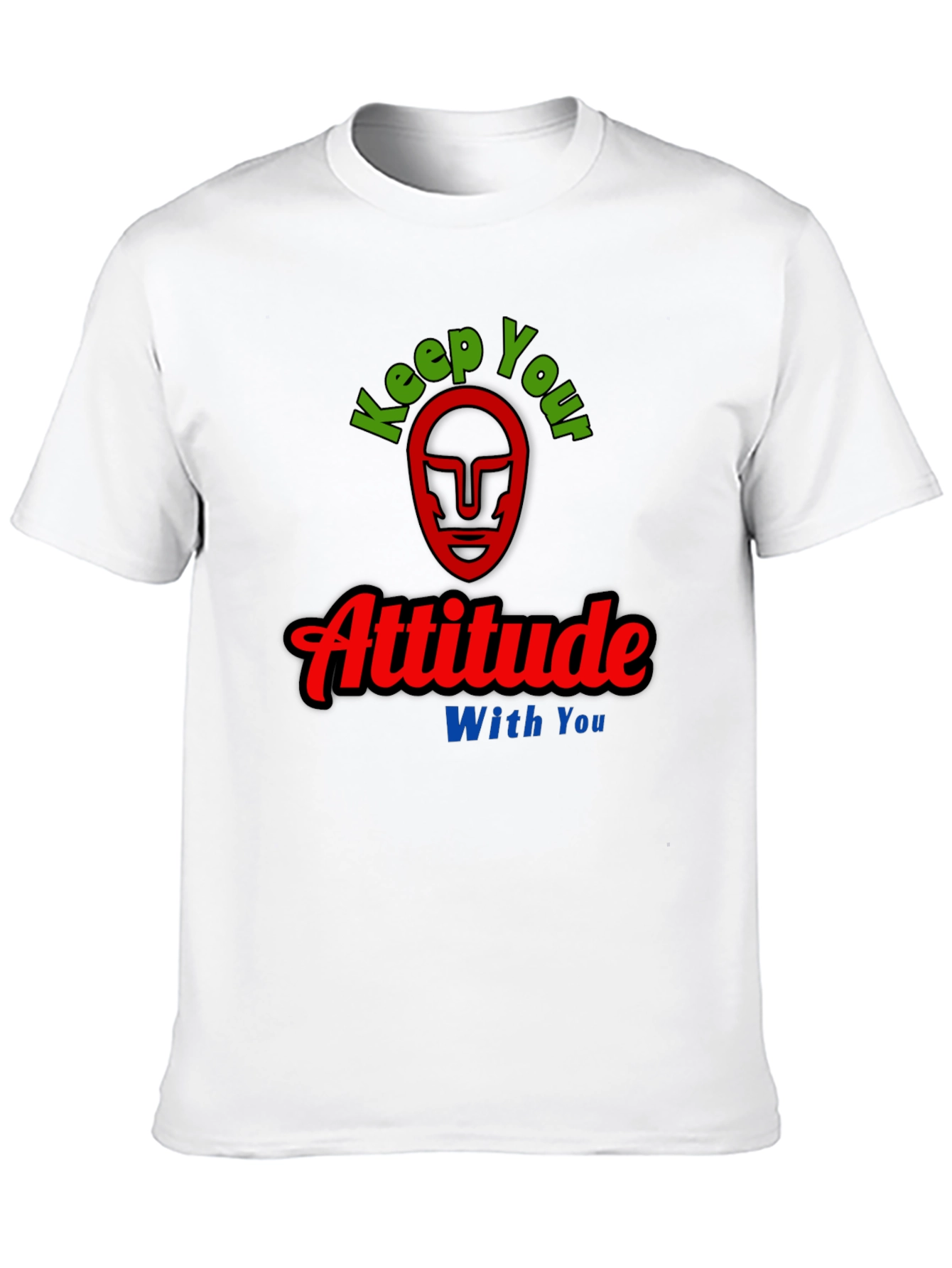 Keep Your Attitude With You Mens Black T-Shirt