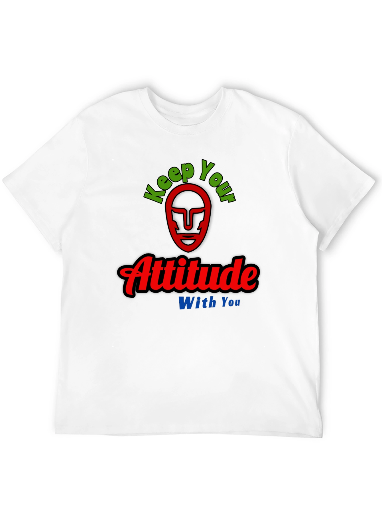 Keep Your Attitude With You Mens Black T-Shirt