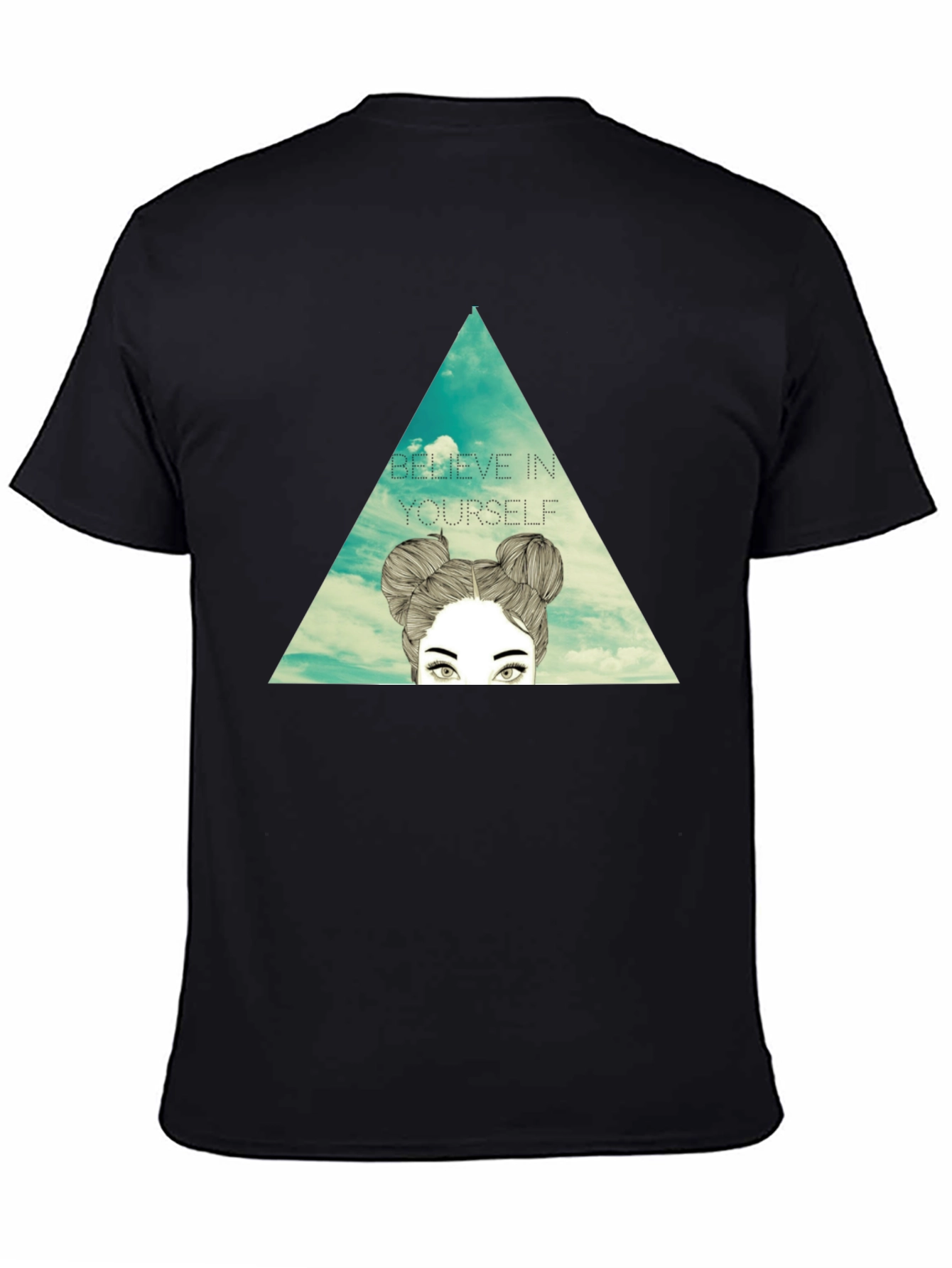 Believe in Yourself Graphic Tee - Stylish Black T-Shirt