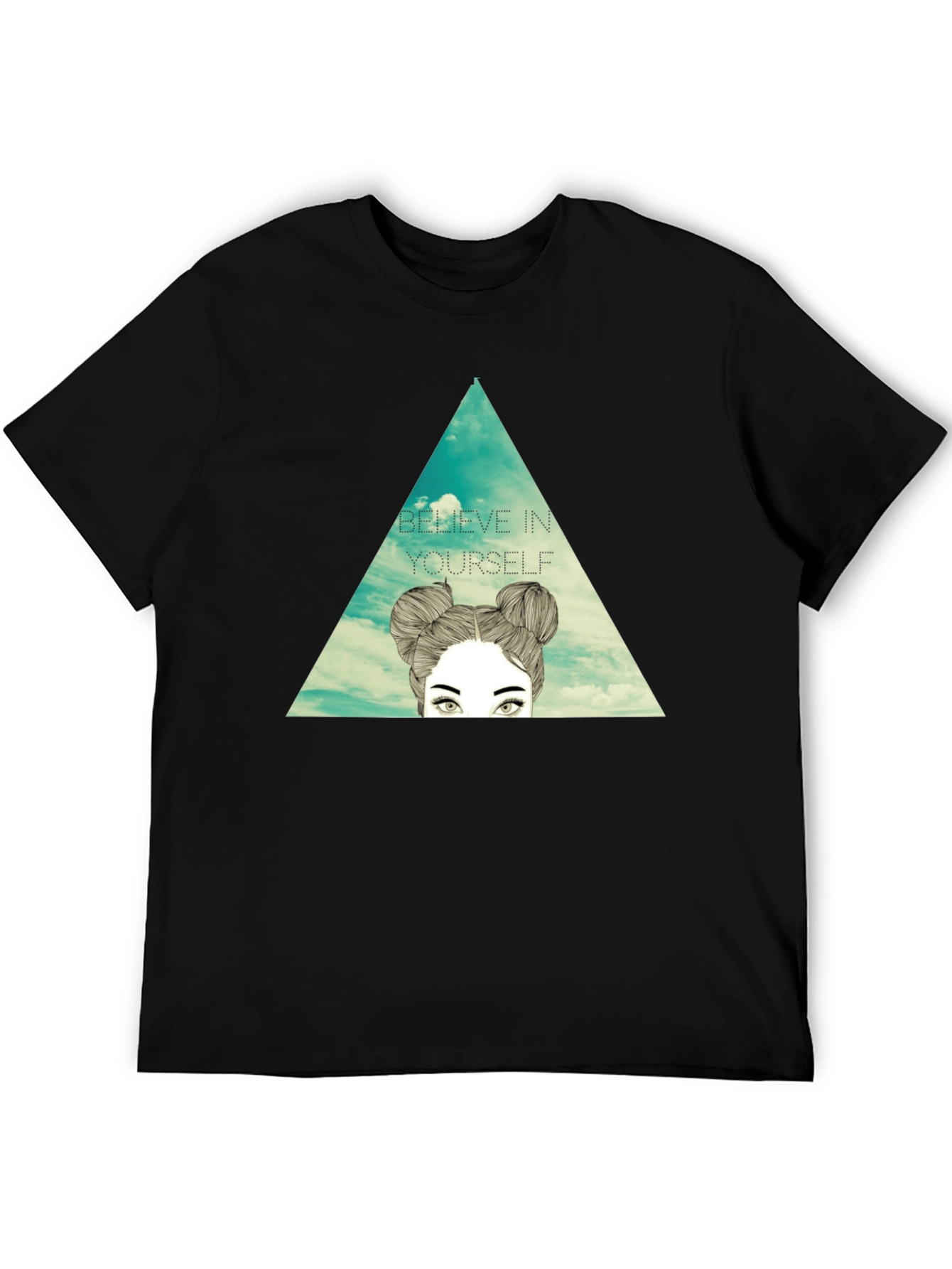 Believe in Yourself Graphic Tee - Stylish Black T-Shirt