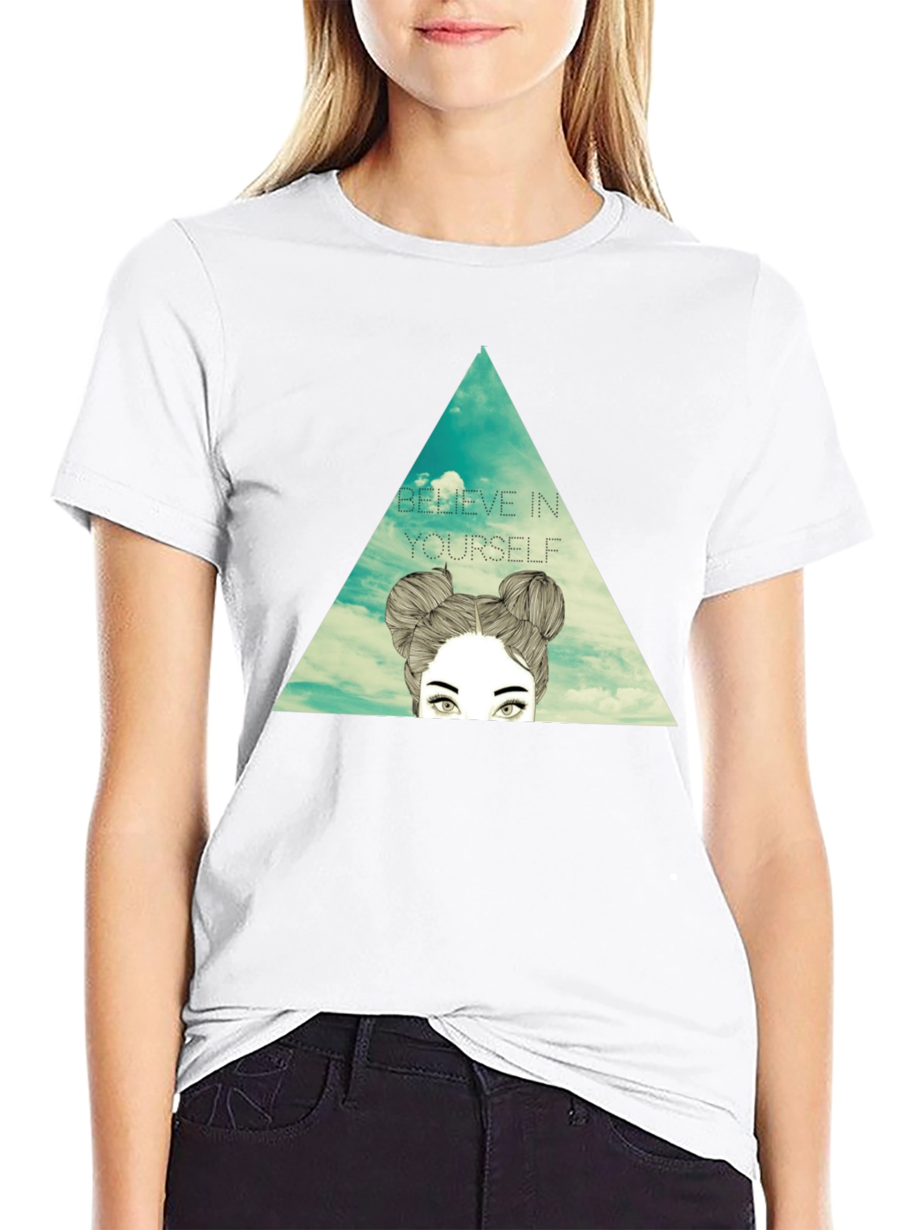 Believe in Yourself Graphic Tee - Stylish Black T-Shirt