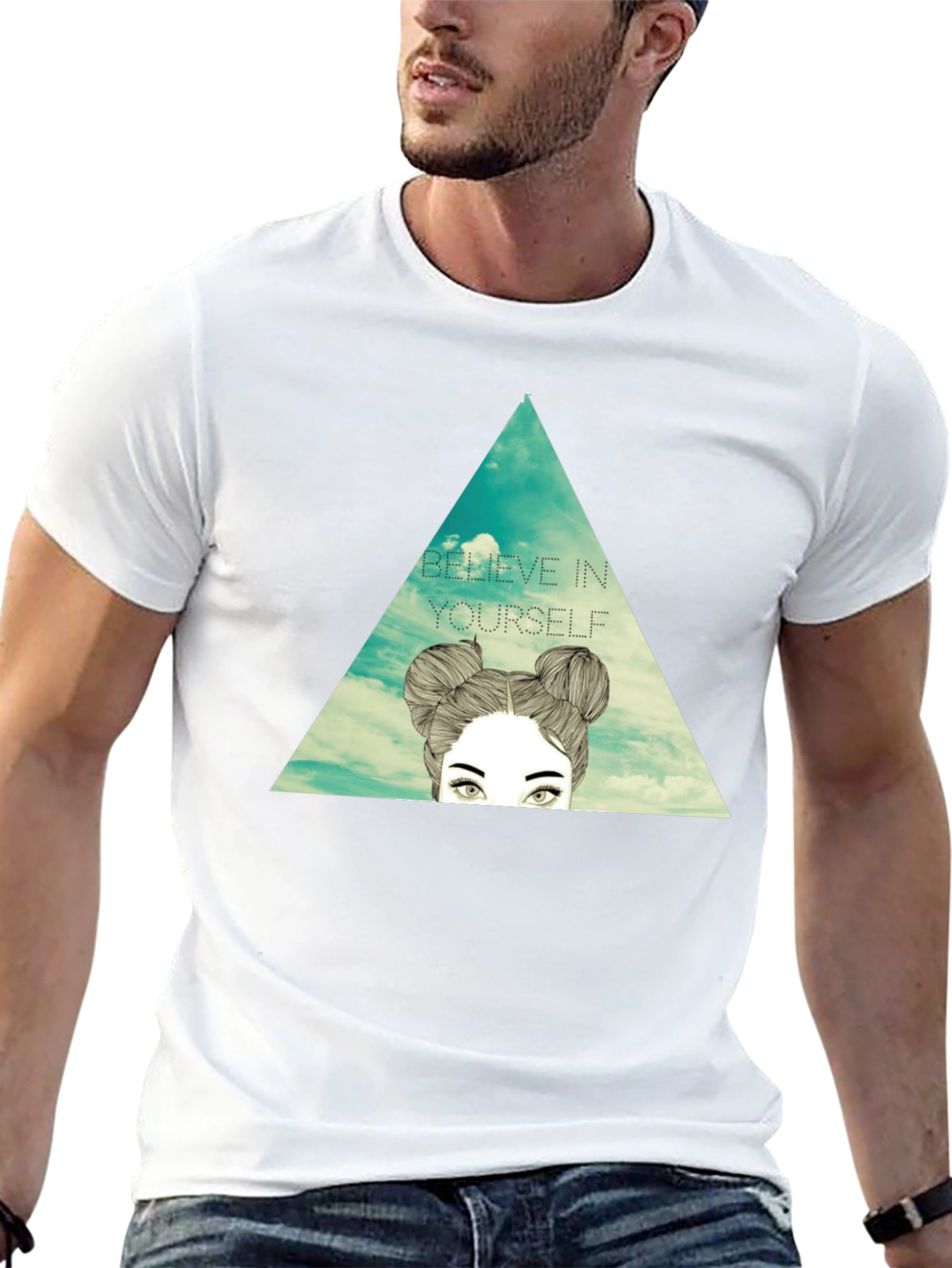 Believe in Yourself Graphic Tee - Stylish Black T-Shirt