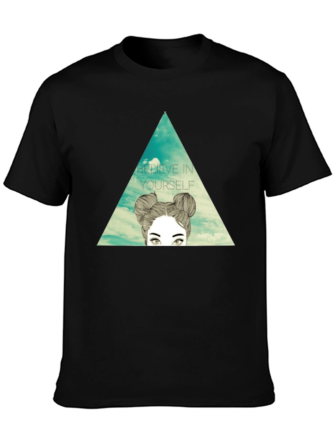 Believe in Yourself Graphic Tee - Stylish Black T-Shirt