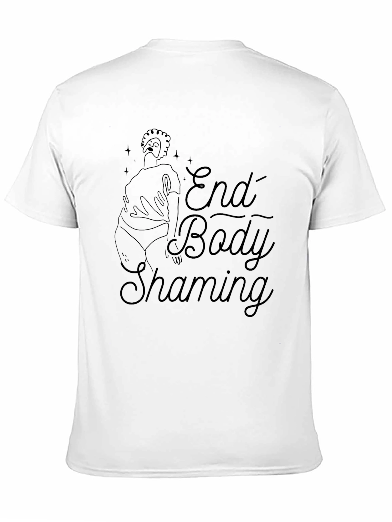 End Body Shaming Graphic Tee - Unisex Black T-Shirt