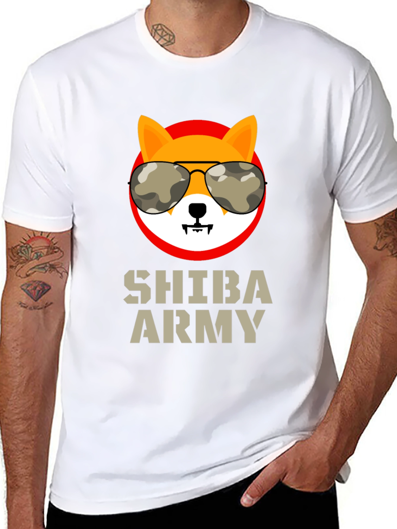 Shiba Army T-Shirt - Crypto Doge Meme Tee