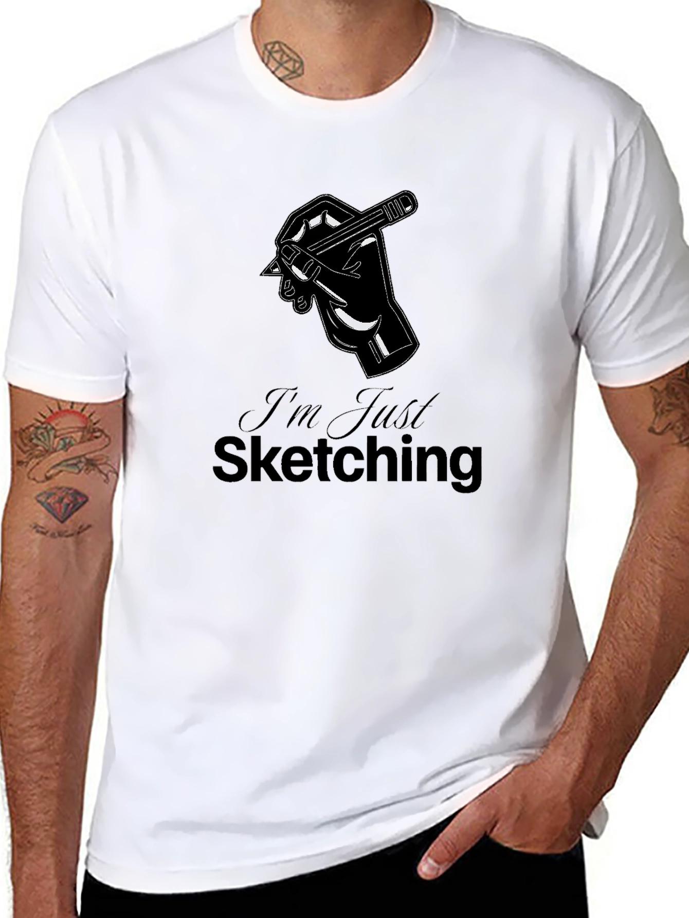 Im Just Sketching Graphic Tee - Artists Essential