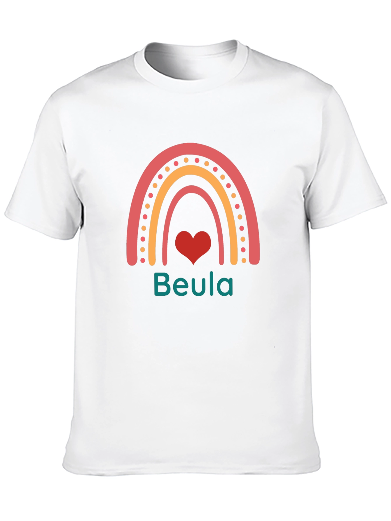 Beula Rainbow Heart Graphic T-Shirt