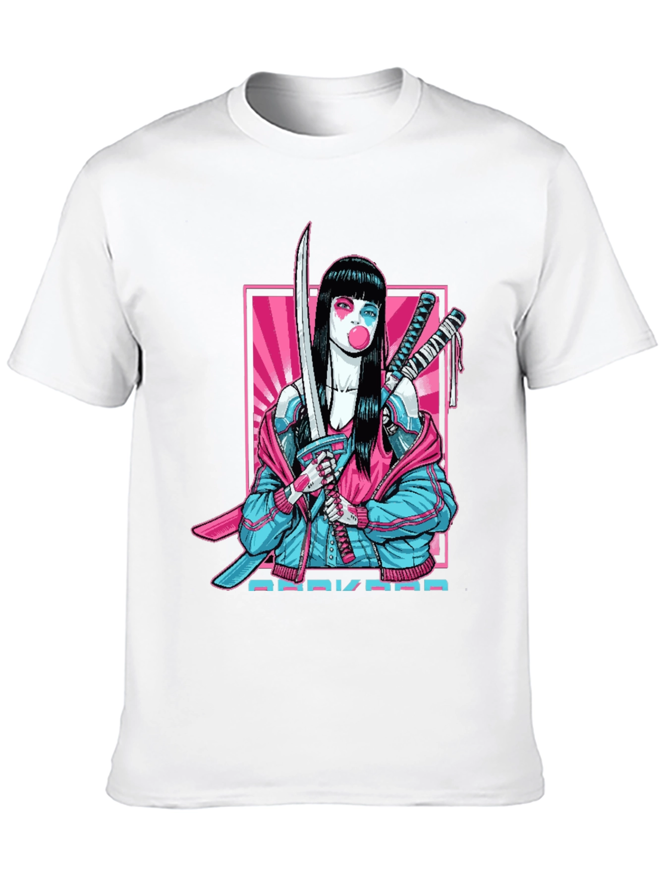 Cyberpunk Geisha Graphic Tee