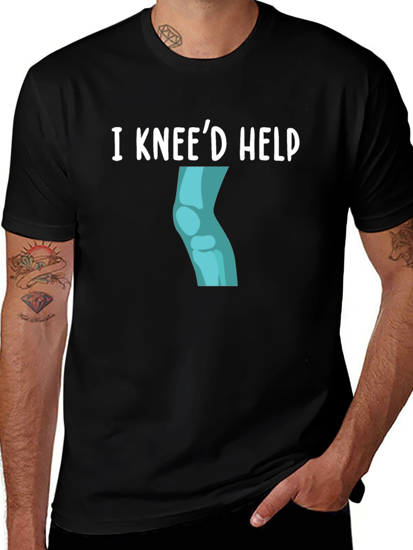 I Kneed Help Funny Graphic Tee