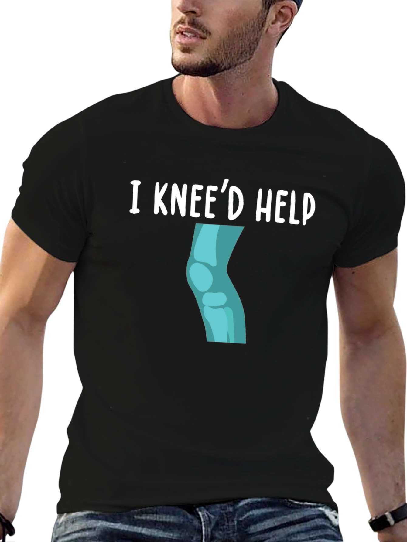 I Kneed Help Funny Graphic Tee