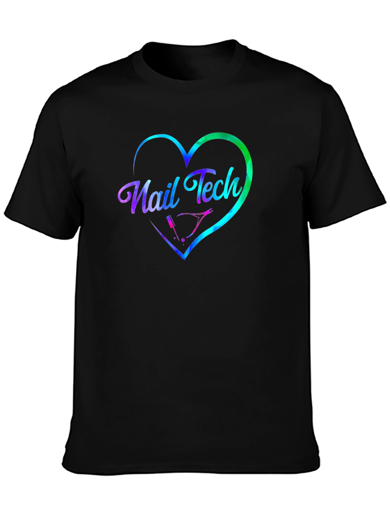 Nail Tech Heart Graphic Tee