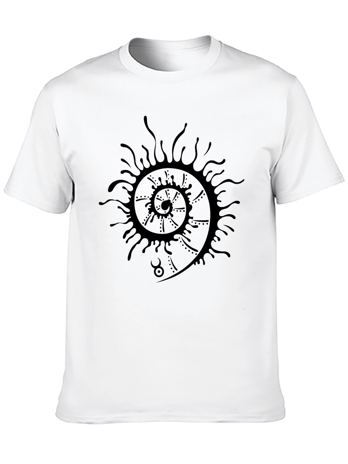 Spiral Graphic Black T-Shirt