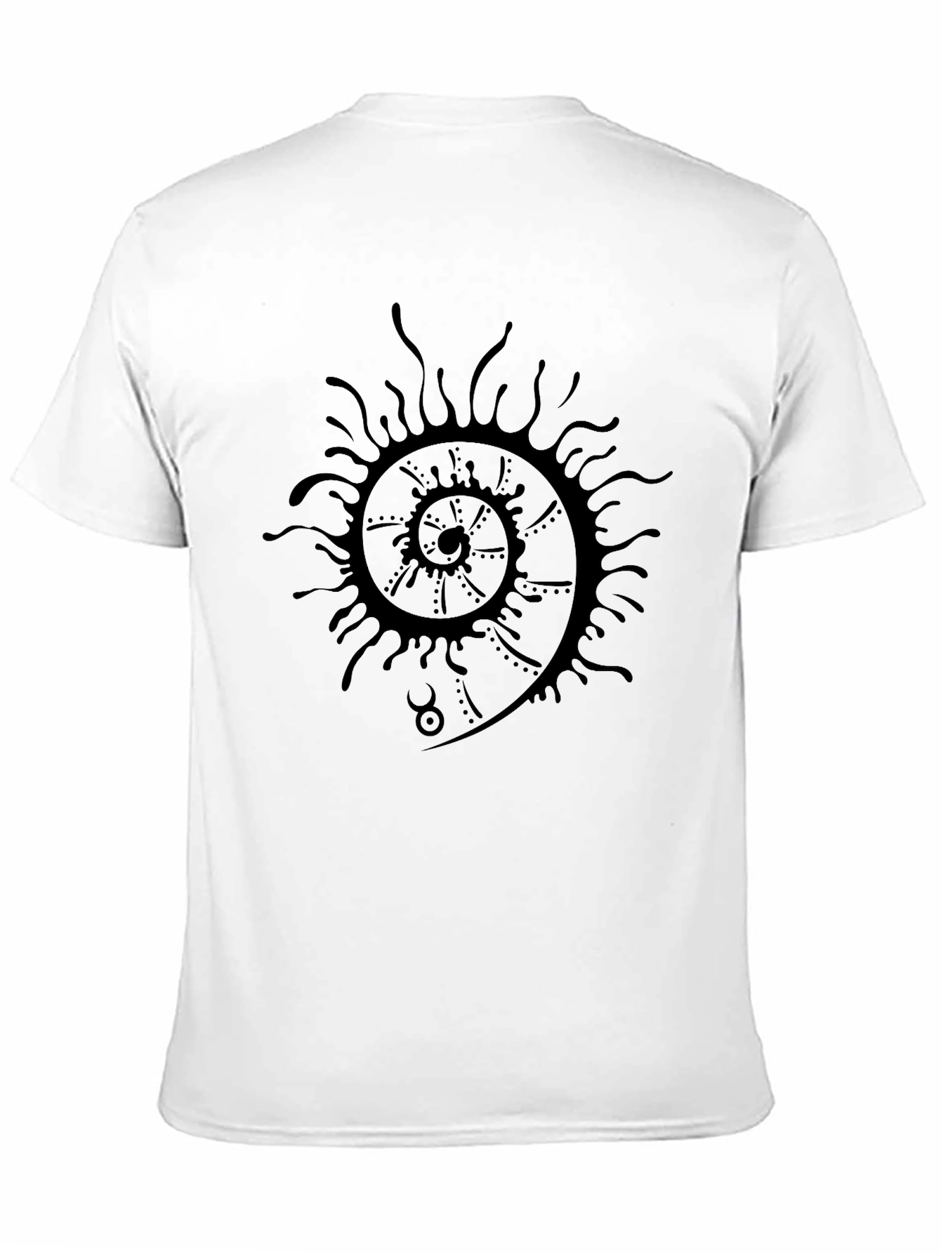 Spiral Graphic Black T-Shirt