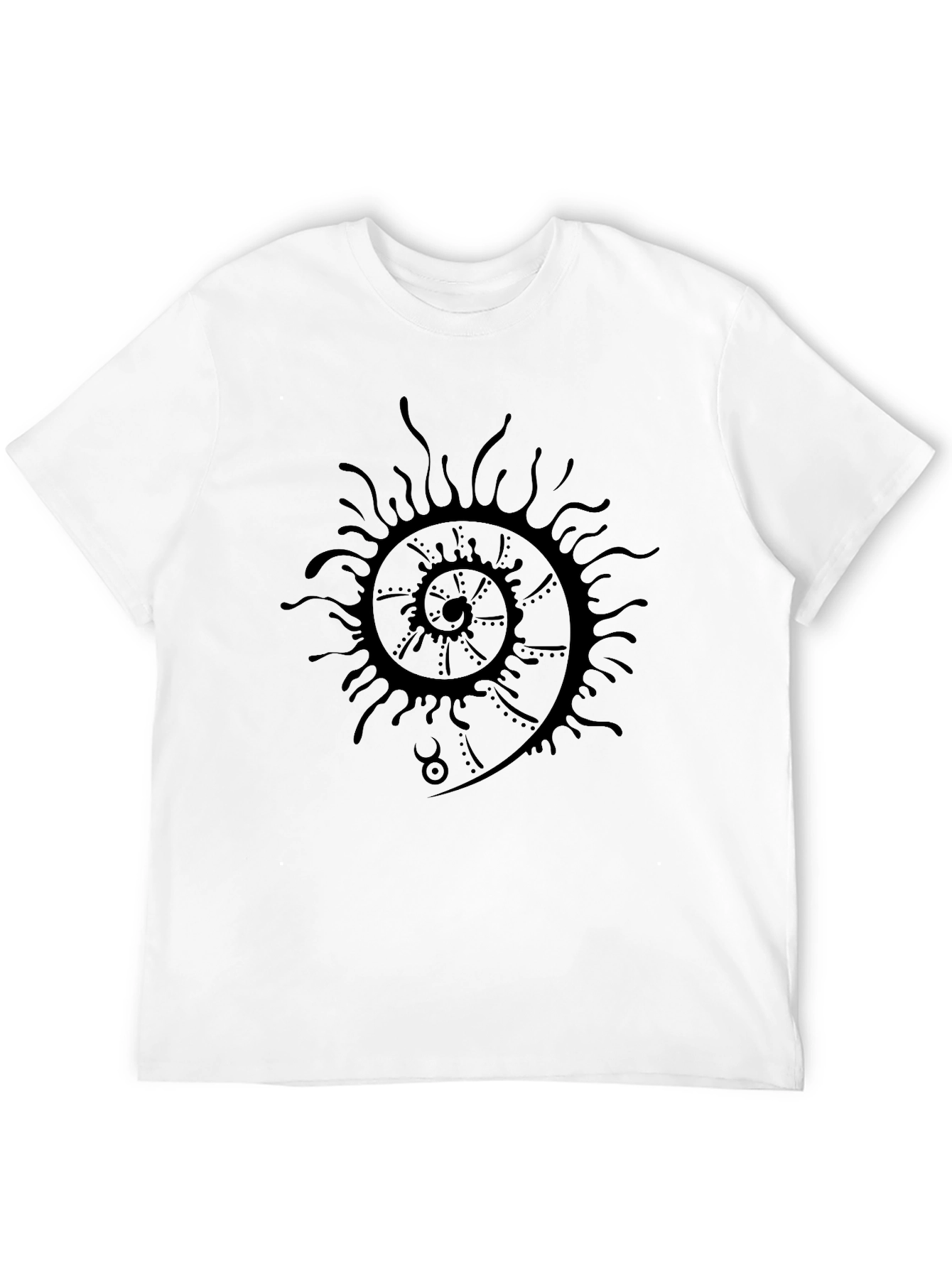 Spiral Graphic Black T-Shirt