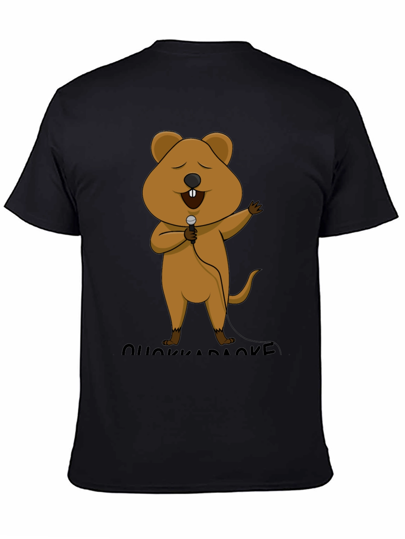 Quokka Karaoke T-Shirt - Cute Cartoon Graphic Tee