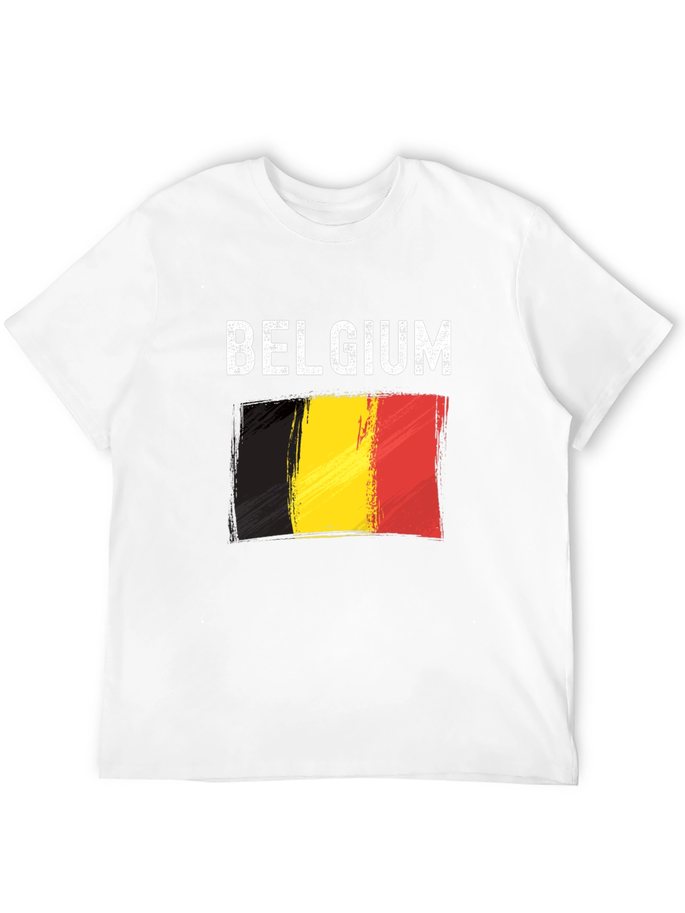 Belgium Flag T-Shirt - Black Graphic Tee
