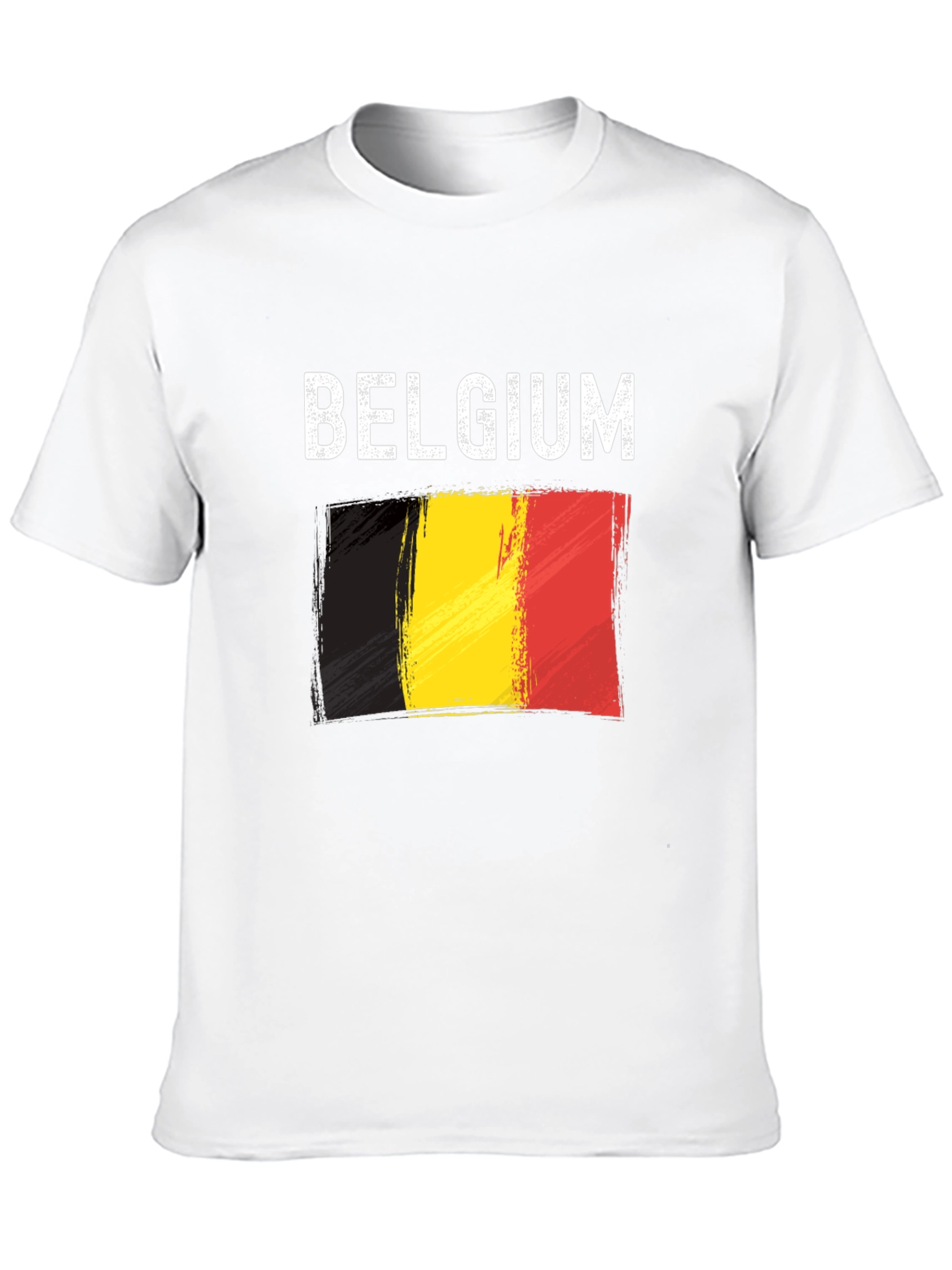 Belgium Flag T-Shirt - Black Graphic Tee
