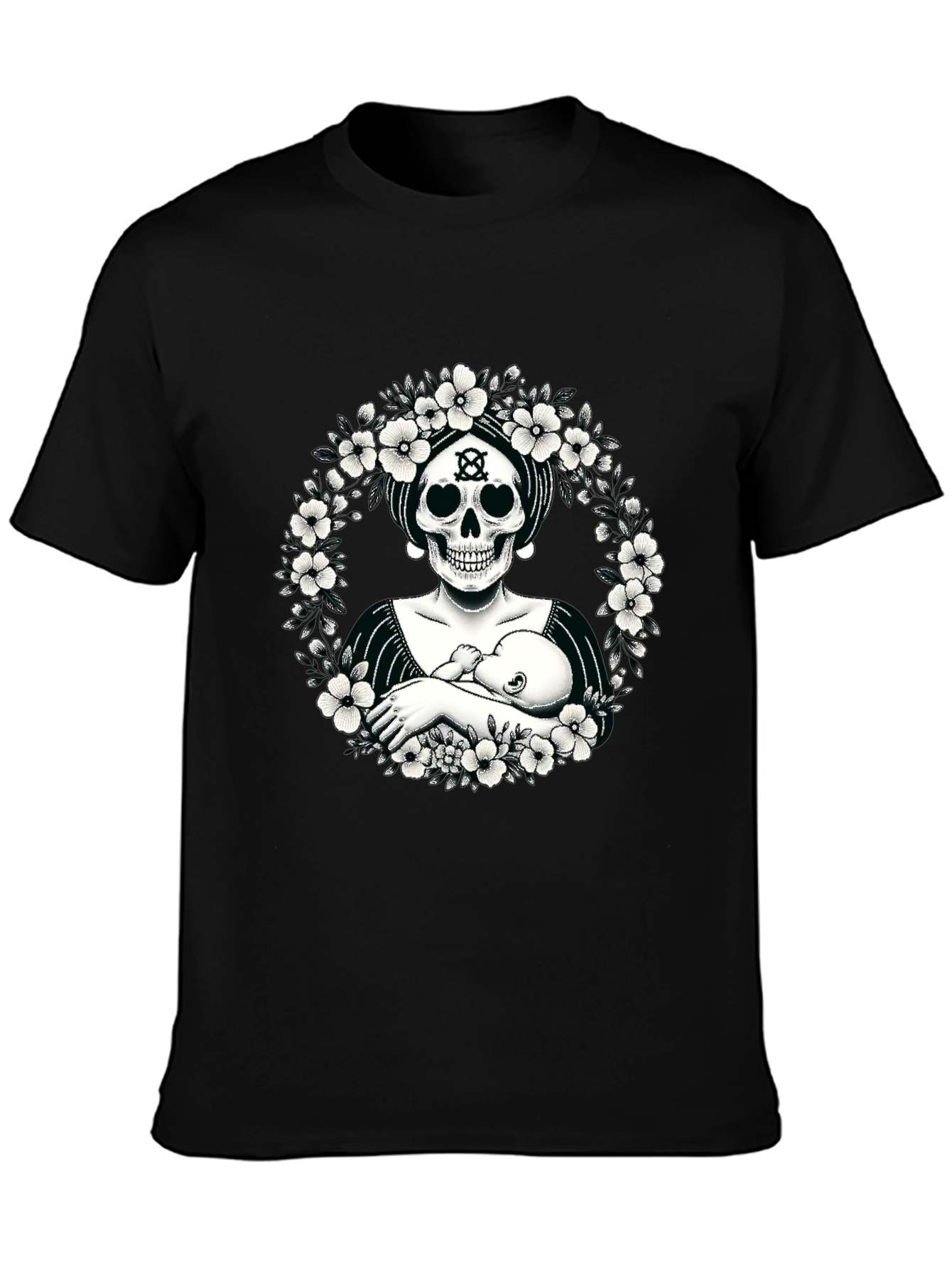 Skull Mother & Child Graphic Tee
