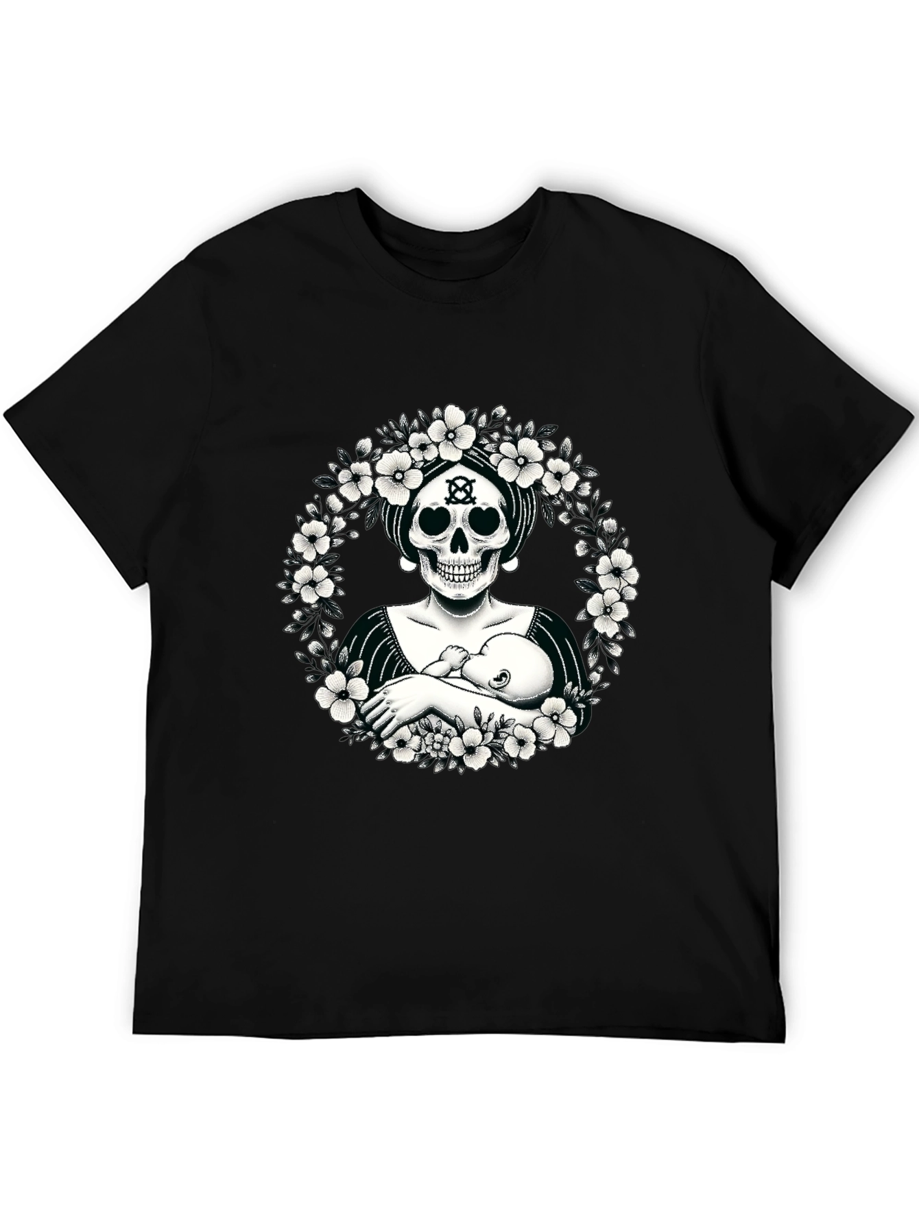 Skull Mother & Child Graphic Tee